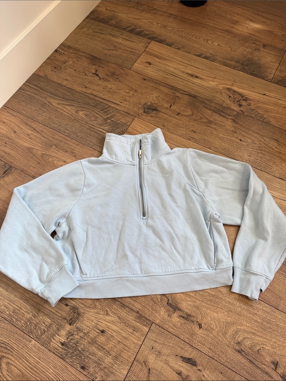 all in motion Pale Blue Quarter-Zip Pullover